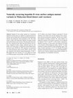 Research paper thumbnail of Naturally occurring hepatitis B virus surface antigen mutant variants in Malaysian blood donors and vaccinees