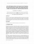 Research paper thumbnail of ON OPTIMIZATION OF MANUFACTURING PLANAR DOUBLE-BASE HETEROTRANSIS- TORS TO DECREASE THEIR DIMENSIONS