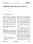 Research paper thumbnail of Depositional characteristics of 7Be and 210Pb in Kuwaiti dust