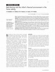 Research paper thumbnail of Bed-sharing and the infant's thermal environment in the home setting