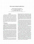 Research paper thumbnail of Stereo Camera Tracking for Mobile Devices