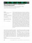 Research paper thumbnail of What determines the degree of compactness of a calcium-binding protein?