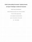 Research paper thumbnail of Global Understanding Environment: Applying Semantic Web to Industrial Automation