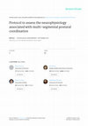 Research paper thumbnail of Protocol to assess the neurophysiology associated with multi-segmental postural coordination