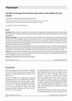 Research paper thumbnail of The effect of storage time and freeze-thaw cycles on the stability of serum samples