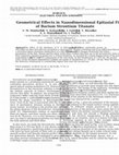 Research paper thumbnail of Geometrical effects in nanodimensional epitaxial films of barium strontium titanate