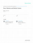 Research paper thumbnail of Near-Markets and Market Games