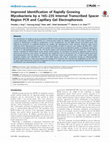 Research paper thumbnail of Improved identification of rapidly growing mycobacteria by a 16S-23S internal transcribed spacer region PCR and capillary gel electrophoresis