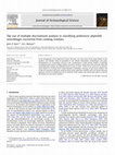 Research paper thumbnail of The use of multiple discriminant analysis in classifying prehistoric phytolith assemblages recovered from cooking residues