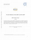 Research paper thumbnail of On the Relation of the LHeC and the LHC