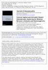 Research paper thumbnail of Cultural Capital and Attitudes toward Homosexuals: Exploring the Relation between Lifestyles and Homonegativity