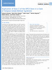 Research paper thumbnail of Duplication of exon 2 of the GPC3 gene in a case of Simpson-Golabi-Behmel syndrome