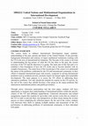 Research paper thumbnail of MFU-2015: COURSE SYLLABUS (1004212: United Nations and Multinational Organizations in International Development)