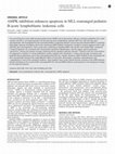 Research paper thumbnail of AMPK inhibition enhances apoptosis in MLL-rearranged pediatric B-acute lymphoblastic leukemia cells