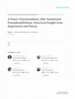 Research paper thumbnail of A donor-functionalized, silyl-substituted pentadienyllithium: structural insight from experiment and theory