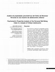 Research paper thumbnail of Psychometric Properties Analysis of the Personal Well-Being Index in a Sample of Chilean Adolescents