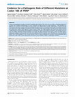 Research paper thumbnail of Evidence for a Pathogenic Role of Different Mutations at Codon 188 of PRNP