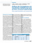 Research paper thumbnail of [Influence of acetabular cup design on the primary implant stability : an experimental and numerical analysis]