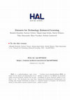 Research paper thumbnail of Datasets for Technology Enhanced Learning