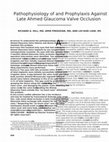 Research paper thumbnail of Pathophysiology of and prophylaxis against late Ahmed Glaucoma Valve occlusion