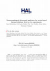 Research paper thumbnail of Transesophageal ultrasound applicator for sector-based thermal ablation: First in vivo experiments