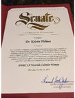 Research paper thumbnail of California State Senate Commendation 2016