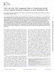 Research paper thumbnail of ALK5 and ALK1 play antagonistic roles in transforming growth factor β-induced podosome formation in aortic endothelial cells