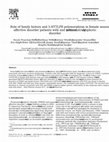 Research paper thumbnail of Role of family history and 5-HTTLPR polymorphism in female seasonal affective disorder patients with and without premenstrual dysphoric disorder