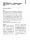 Research paper thumbnail of Typical neuroleptics vs. atypical antipsychotics in the treatment of acute mania in a natural setting