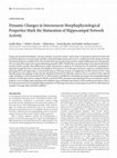 Research paper thumbnail of Dynamic changes in interneuron morphophysiological properties mark the maturation of hippocampal network activity