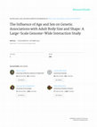 Research paper thumbnail of The Influence of Age and Sex on Genetic Associations with Adult Body Size and Shape: A Large-Scale Genome-Wide Interaction Study