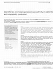 Research paper thumbnail of Ciprofibrate increases paraoxonase activity in patients with metabolic syndrome