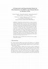 Research paper thumbnail of A Framework and Experimental Study for Discrimination of Collision and Channel Errors in Wireless LANs