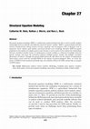 Research paper thumbnail of Structural equation modeling