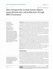 Research paper thumbnail of Silica nanoparticles increase human adipose tissue-derived stem cell proliferation through ERK1/2 activation