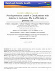 Research paper thumbnail of Poor hypertension control in Greek patients with diabetes in rural areas. The VANK study in primary care