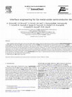 Research paper thumbnail of Interface engineering for Ge metal-oxide–semiconductor devices