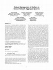 Research paper thumbnail of Robust management of outliers in sensor network aggregate queries