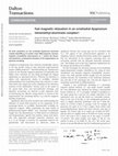 Research paper thumbnail of Fast magnetic relaxation in an octahedral dysprosium tetramethyl-aluminate complex