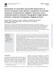 Research paper thumbnail of Assessment of reversible myocardial dysfunction in chronic ischaemic heart disease: comparison of contrast- enhanced cardiovascular magnetic resonance and a combined positron emission tomography-single photon emission computed tomography imaging protocol