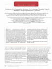 Research paper thumbnail of Evidence of an association between the scavenger receptor class B member 2 gene and Parkinson's disease