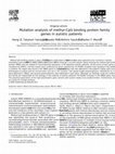 Research paper thumbnail of Mutation analysis of methyl-CpG binding protein family genes in autistic patients