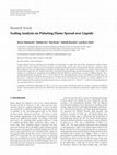 Research paper thumbnail of Scaling Analysis on Pulsating Flame Spread over Liquids