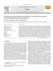 Research paper thumbnail of Energy input–output analysis and application of artificial neural networks for predicting greenhouse basil production