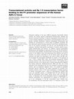 Research paper thumbnail of Transcriptional activity and Sp 1/3 transcription factor binding to the P1 promoter sequences of the human AβH-J-J locus