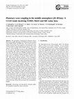 Research paper thumbnail of Planetary wave coupling in the middle atmosphere (20-90km): A CUJO study involving TOMS, MetO and MF radar data