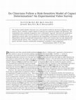 Research paper thumbnail of Do clinicians follow a risk-sensitive model of capacity-determination? An experimental video survey