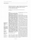 Research paper thumbnail of Delirium episode as a sign of undetected dementia among community dwelling elderly subjects: a 2 year follow up study