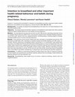 Research paper thumbnail of Intention to breastfeed and other important health-related behaviour and beliefs during pregnancy