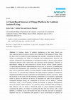 Research paper thumbnail of A Cloud-Based Internet of Things Platform for Ambient Assisted Living